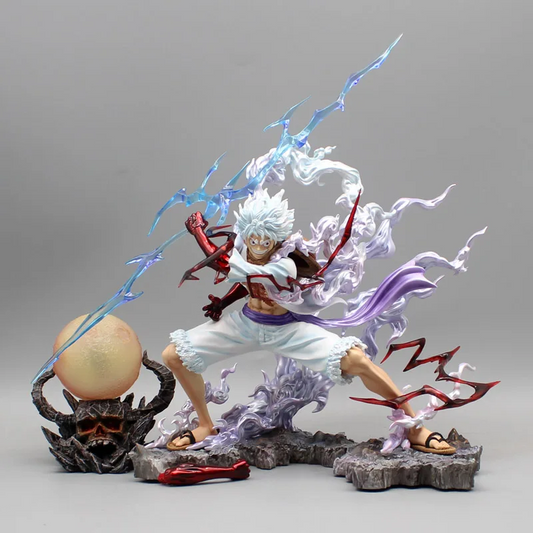 One Piece Monkey D. Luffy Gear 5 Con Led Onigashima