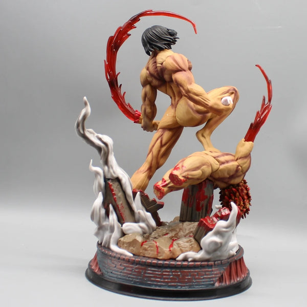 Attack On Titan Eren Jaeger Titan Attack Vs Porco Titan Epic Figure