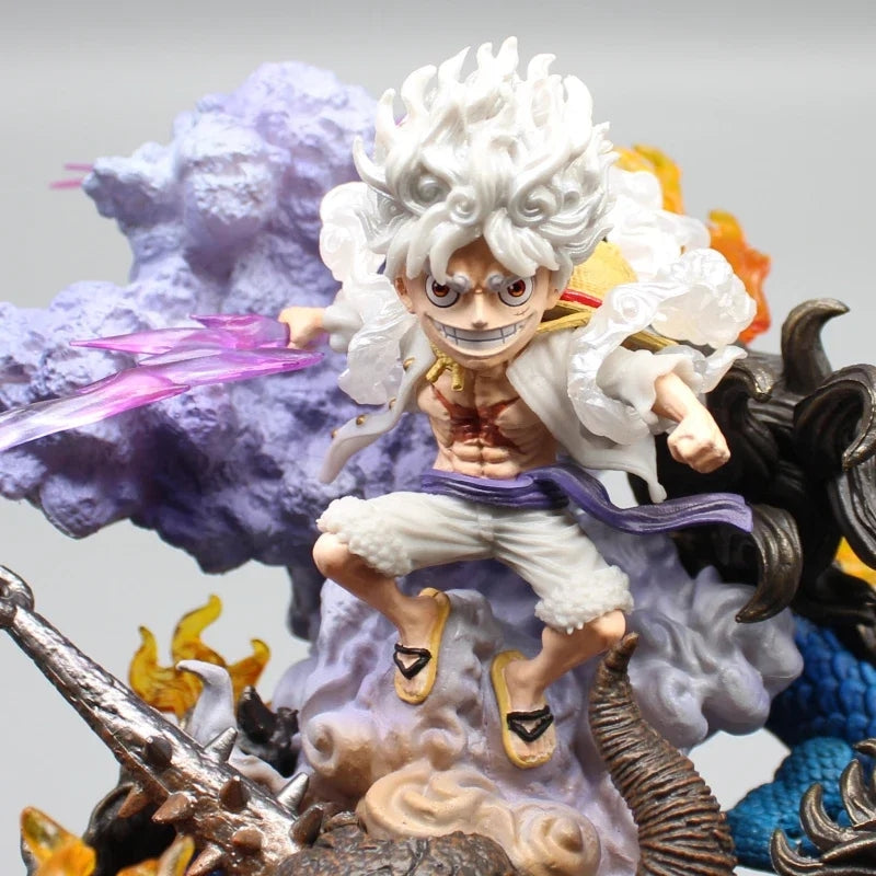 One Piece Monkey D.Luffy Gear 5 VS Kaido Dragon 20CM GK Figure