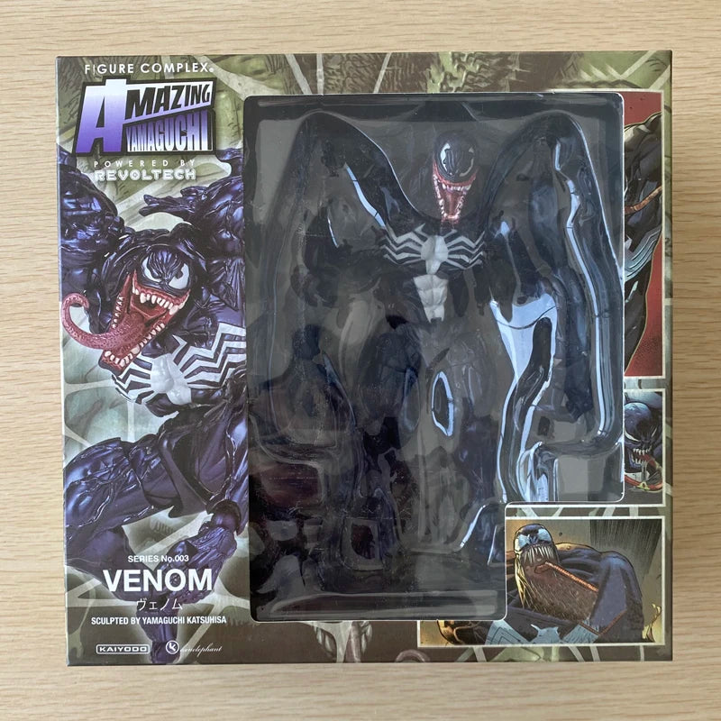 Marvel Amazing Yamagochi Revoltech Venom Con Accessori