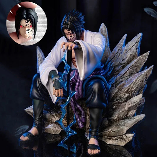 Naruto Shippuden Sasuke Uchiha Marchio Maledetto GK Figure 18cm