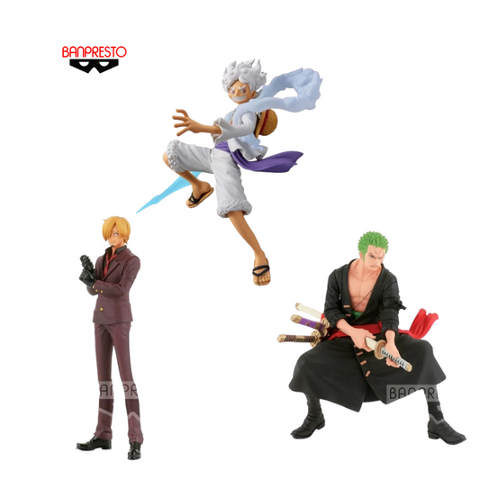 Bundle One Piece Monkey D. Luffy Roronoa Zoro e Sanji Banpresto