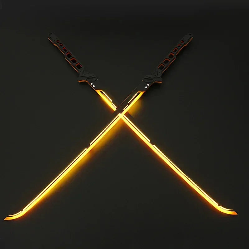 Cyberpunk LightSaber Samurai Sword Con LED Rosso/Arancione/Blu/Verde