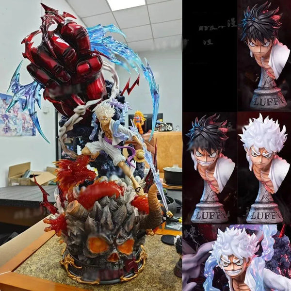 One Piece Monkey D. Luffy Vs Kaido Fire Dragon Gear 5 Epic Figure