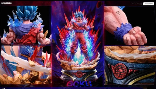 Pre-Order Resina Dragon ball Super Goku Super Saiyan Blue Kaioken 47cm